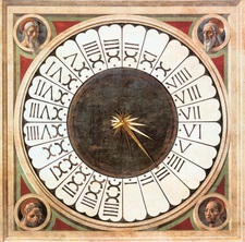 Paolo Uccello (1397-1475): Clock with Heads of Prophets