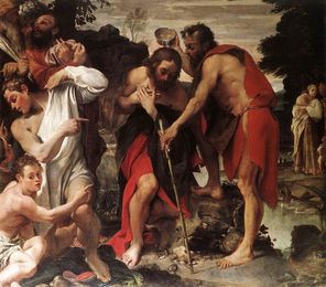 baptism of christ carracci