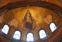 hagia sophia mosaic virgin mary